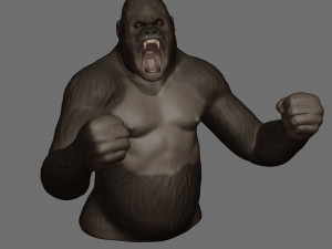 King Kong 3D Print 3D Model
