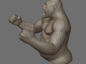 King Kong 3D Print 3D Model