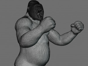 King Kong 3D Print 3D Model