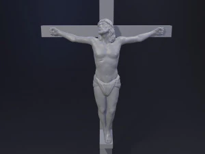 Druk 3D Jezusa Chrystusa w krzyżu Model 3D