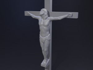 Jesus Christ in Cross 3D Print Model 3D