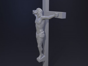 Jesus Christ in Cross 3D Print Model 3D