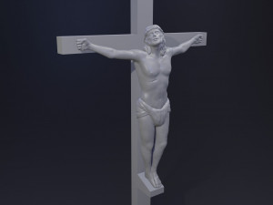 Jesus Christ in Cross 3D Print Model 3D