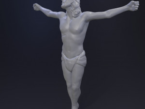 Jesus Christ in Cross 3D Print Model 3D