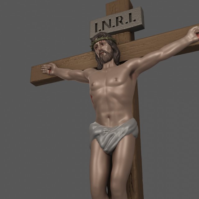 Jesus Christ 3D Print Model 3D .c4d .max .obj .3ds .fbx .stl .blend 
