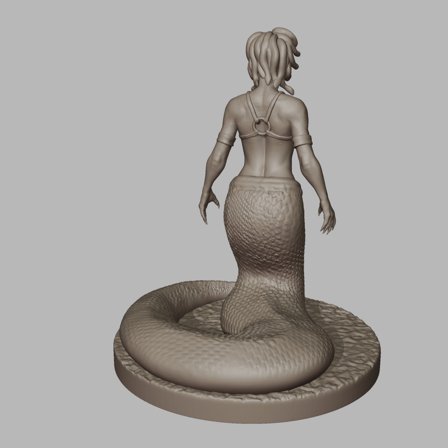 Medusa Gorgon Snake goddess Mythical Horrific Low poly Rigged by Atlant3D