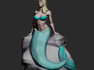 Mermaid 2 3D Print Model