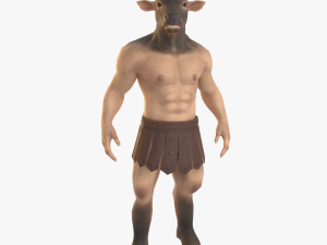 Minotaur Low Poly Rigged 3D-Modell