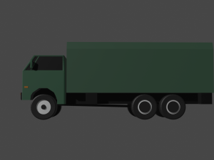 military truck Model 3D