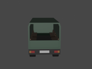 military truck Model 3D