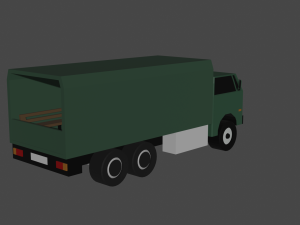 military truck Model 3D