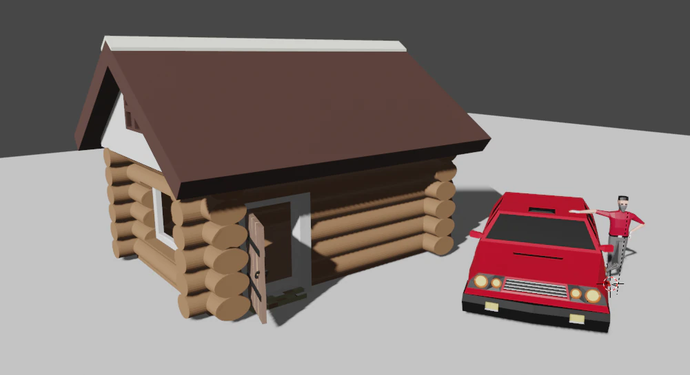 House car and character model collection 3D Model .c4d .max .obj .3ds .fbx .stl .blend 