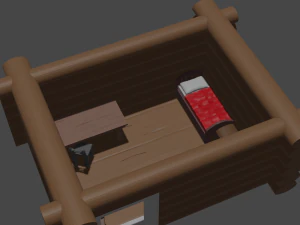 House car and character model collection 3D Model