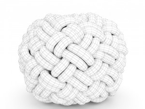 knotty flour cushion 3D 模型