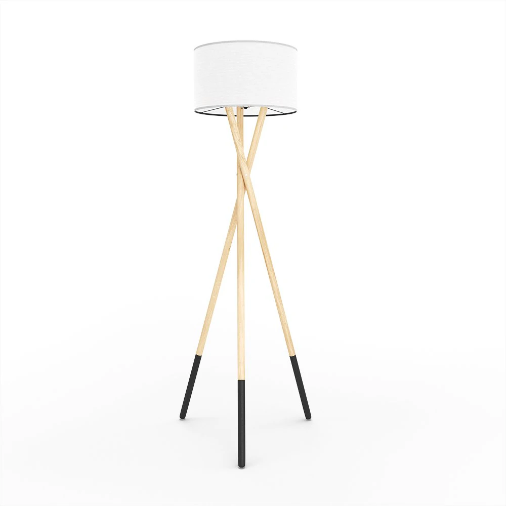 harper - tripod floor lamp 3D Model .c4d .max .obj .3ds .fbx .stl .blend 