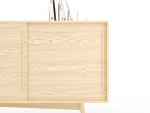 scandinavian tv unit 3D मॉडल