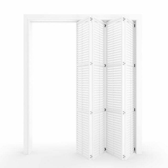 interior folding shutter door 3Dモデル .c4d .max .obj .3ds .fbx .stl .blend 
