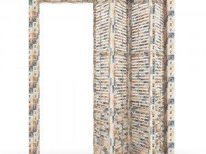 interior folding shutter door 3Dモデル