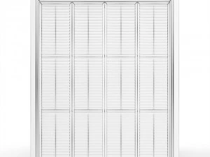 室内折りたたみシャッタードア 3Dモデル