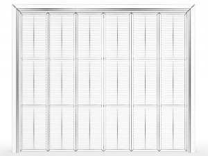interior folding shutter door 3Dモデル