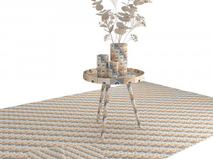 decoration set - livingroom 01 3D Модель