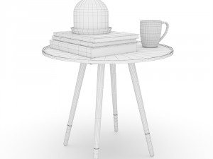 decoration set - livingroom 02 Model 3D