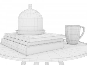 decoration set - livingroom 02 Model 3D
