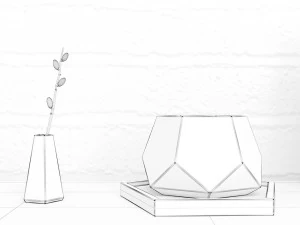 decoration set - livingroom 05 3D Model
