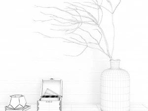 decoration set - livingroom 05 3D Model