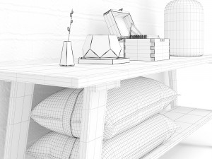 decoration set - livingroom 05 3D Model