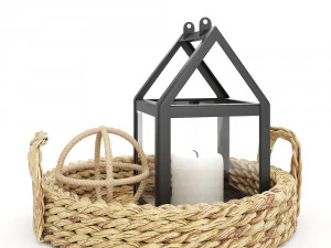 सजावट सेट - लिविंग रूम 06 3D मॉडल