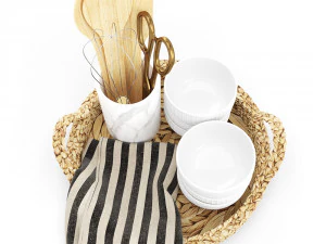 decoration set - kitchen 01 3D Model