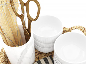 decoration set - kitchen 01 3D-Modell