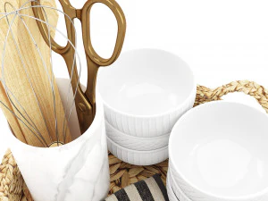 decoration set - kitchen 01 3D Model