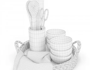 decoration set - kitchen 01 3D Model