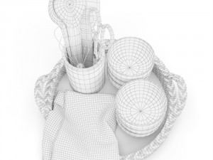 decoration set - kitchen 01 3D-Modell