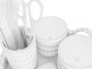 decoration set - kitchen 01 3D Model