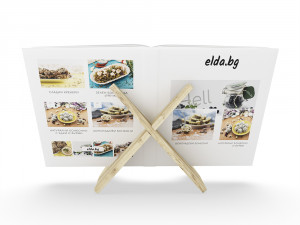 recipe book and bookholder 3D मॉडल