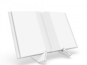 recipe book and bookholder 3D मॉडल
