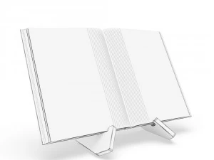 recipe book and bookholder 3D Model