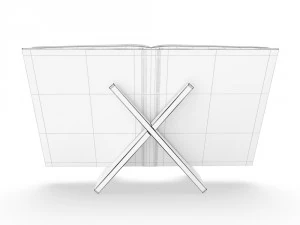 recipe book and bookholder 3D Model