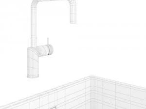 nivito rhythm mixer and sink 3D Model