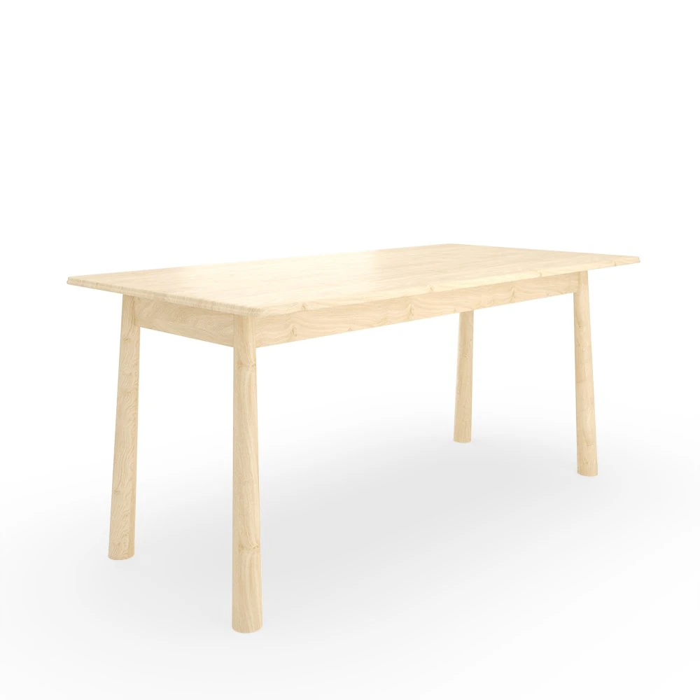 bergen oak dining table 3D Model .c4d .max .obj .3ds .fbx .stl .blend