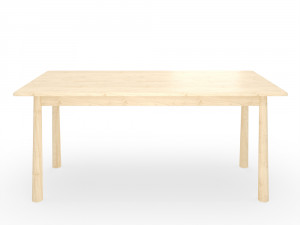 bergen oak dining table Modèle 3D
