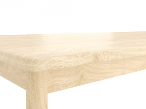 bergen oak dining table Modèle 3D