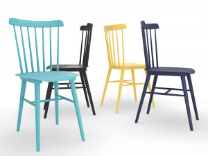 tucker dining chair Model 3D