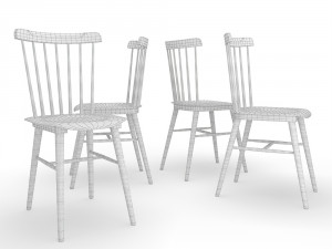 tucker dining chair Model 3D