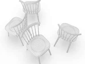 tucker dining chair 3D Model