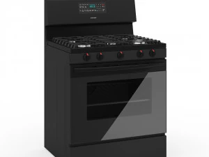 freistehender Gasofen 3D Modell