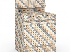 forno a gas da installazione indipendente Modello 3D